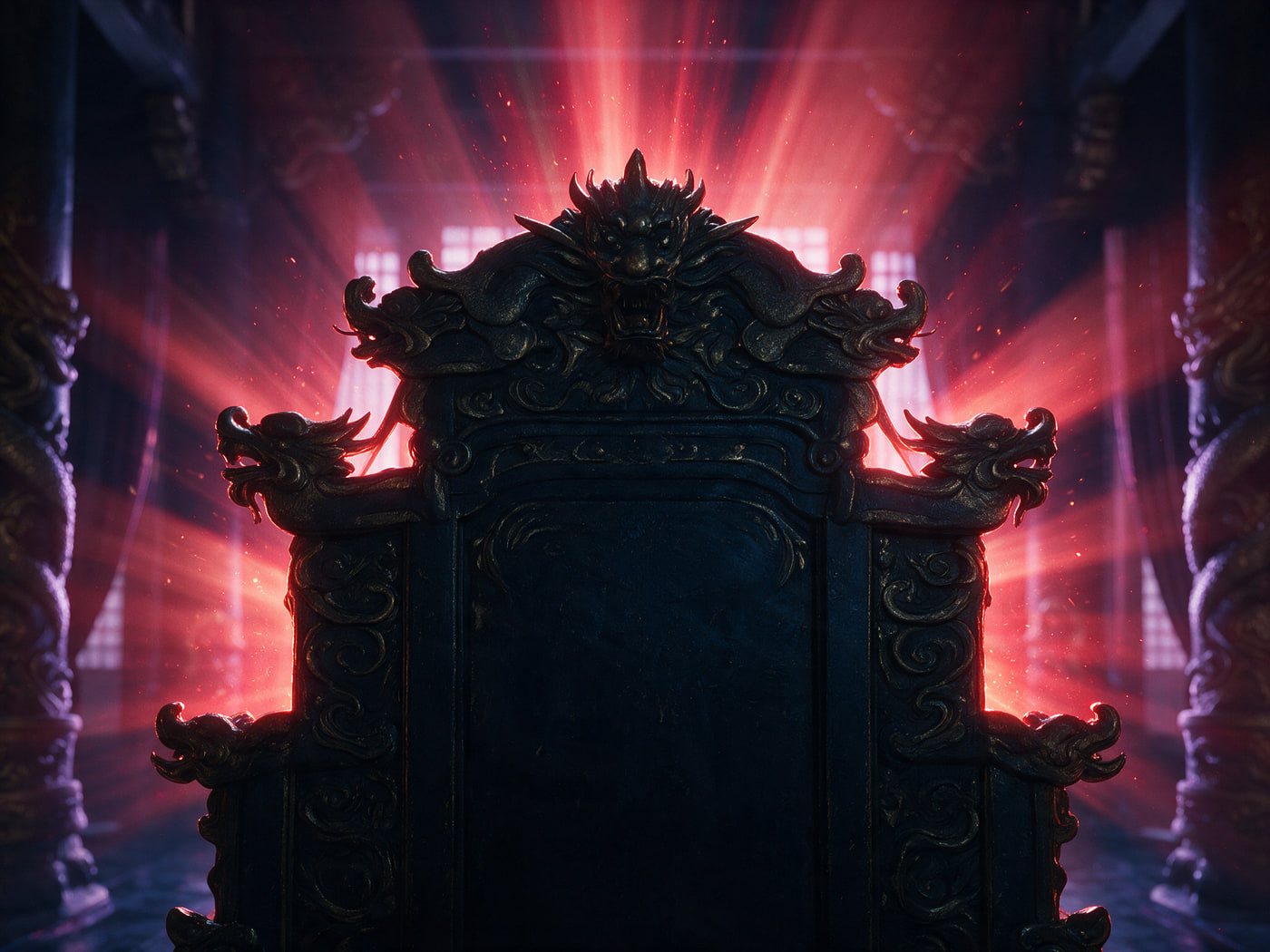 The empty throne, the chest sealed and left behind